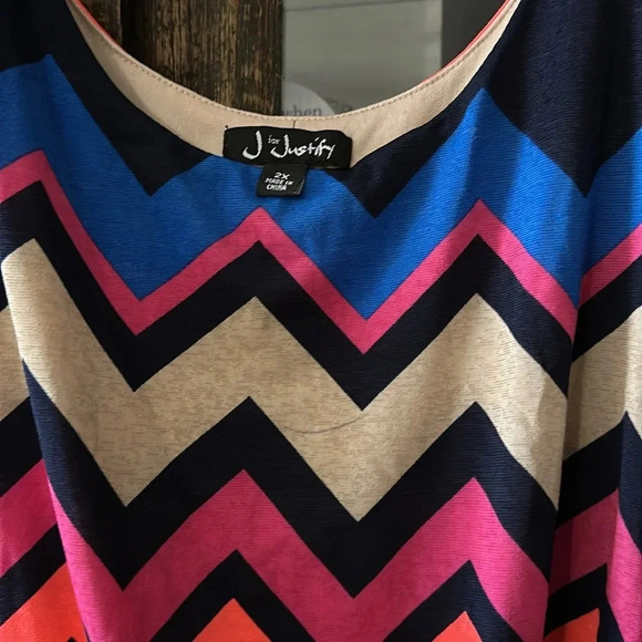 Beautiful Colorful belted Maxi Dress J for Justify 2X Sleeveless - Picture 3 of 3